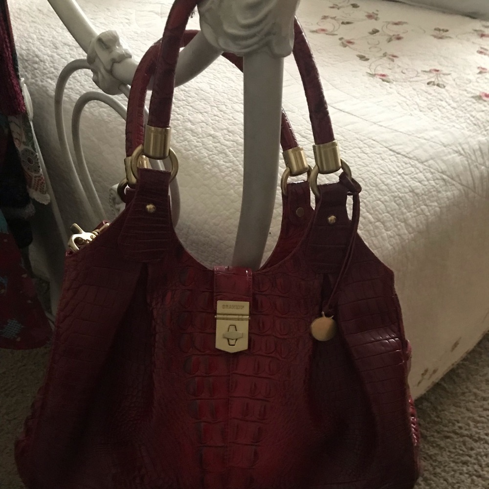 Brahmin Handbag Red